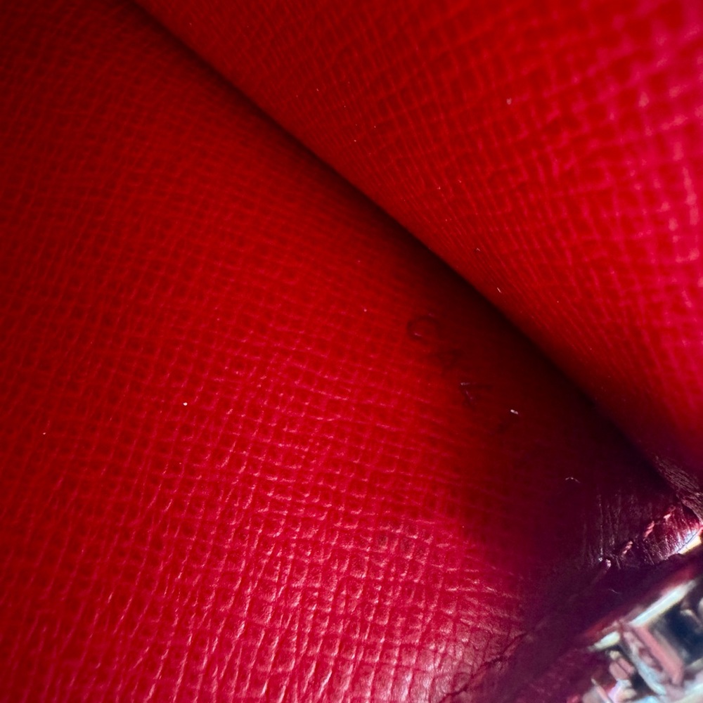 NEW LOUIS VUITTON RED EPI LEATHER CROSSBODY CLUTCH WALLET - Picture 5 of 5